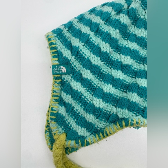 The north face | Kids Striped Knit Hat with Tassels - Picture 2 of 4